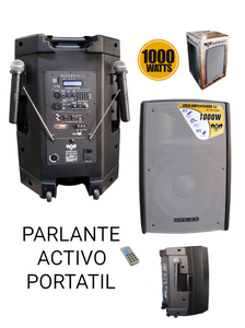 Parlante Activo Portatil de 15" Batblack 1000w 15A6